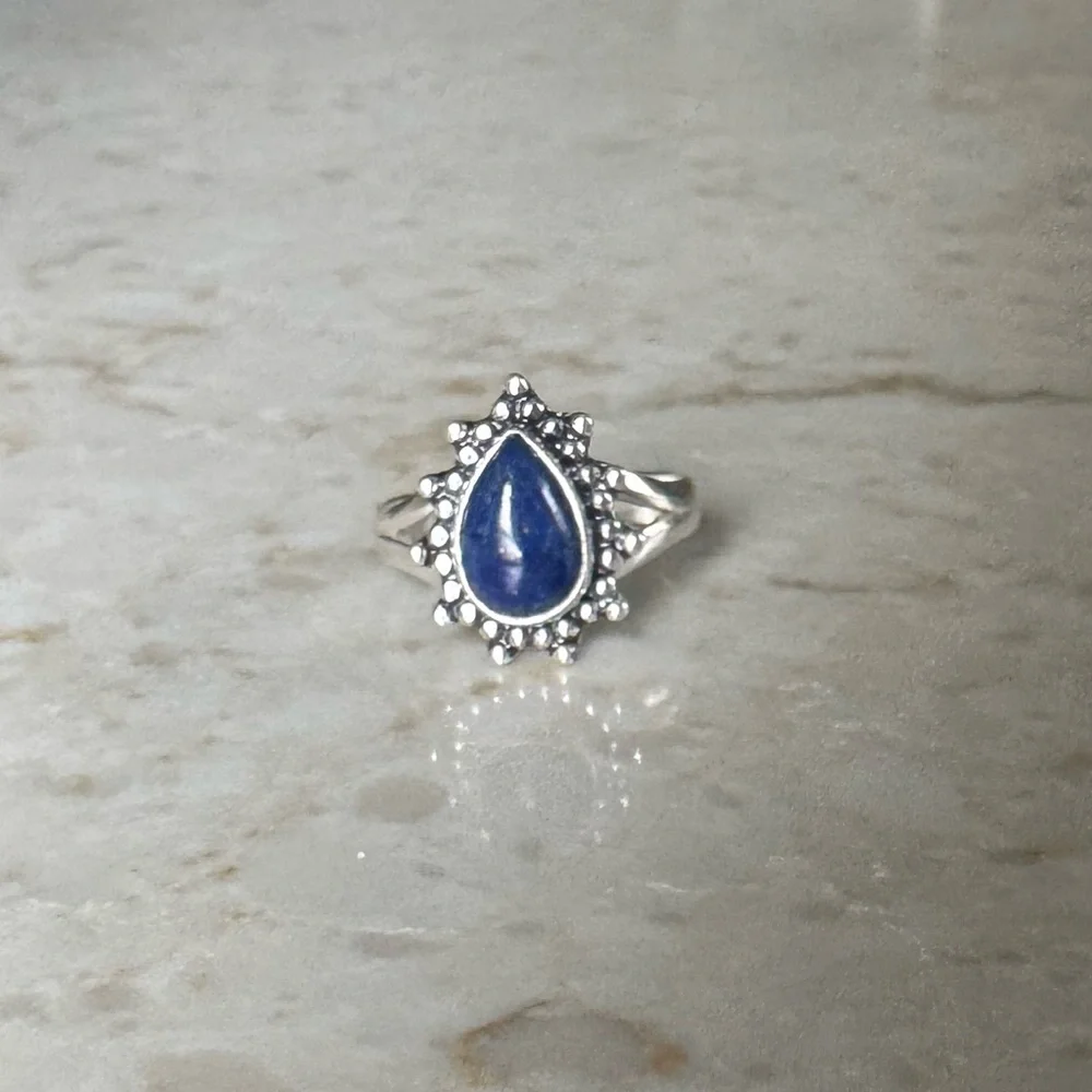 NWOT Sundance Inky Harbor Ring, Lapis Lazuli, Sterling Silver
